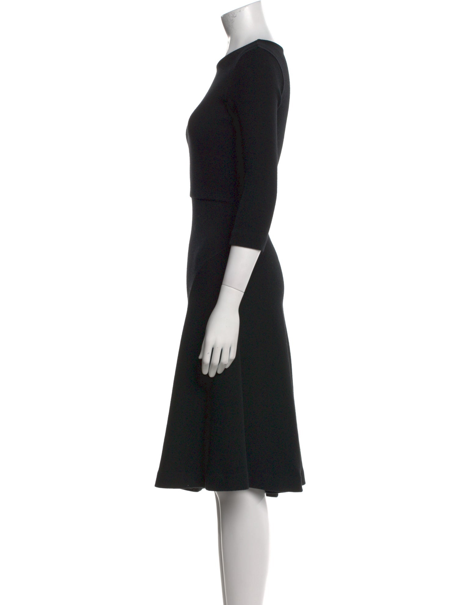 Jil Sander Crew Neck Knee-Length Dress