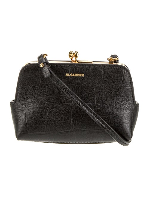 Jil Sander Embossed Leather Crossbody Bag
