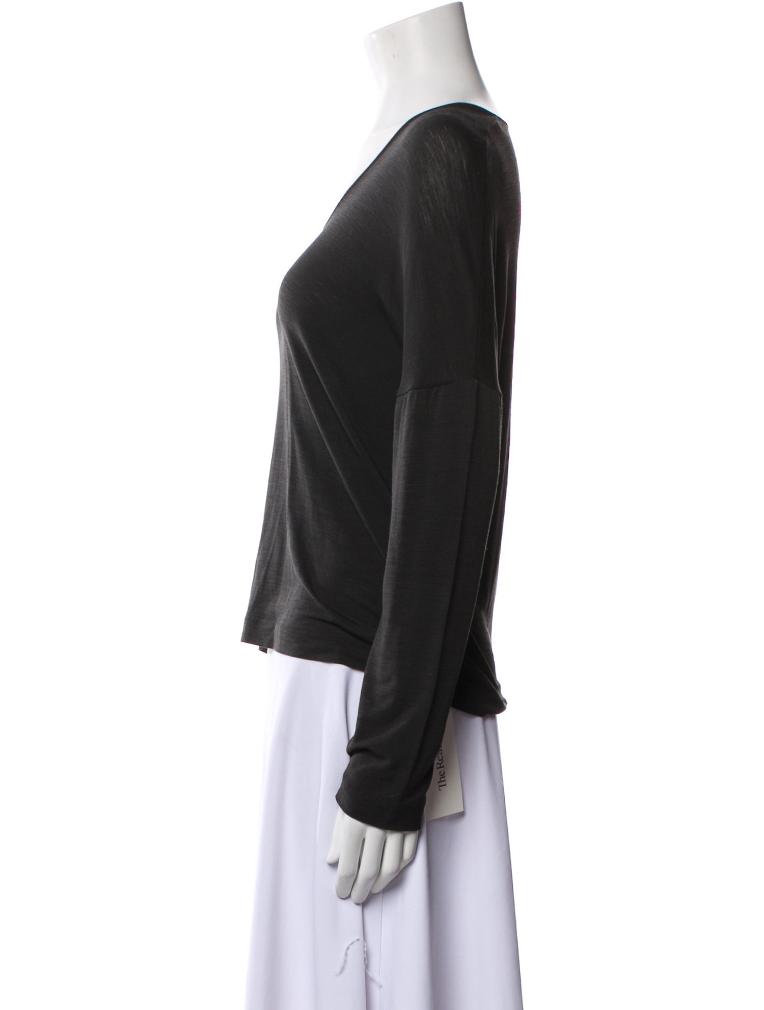 Jil Sander V-Neck Long Sleeve T-Shirt