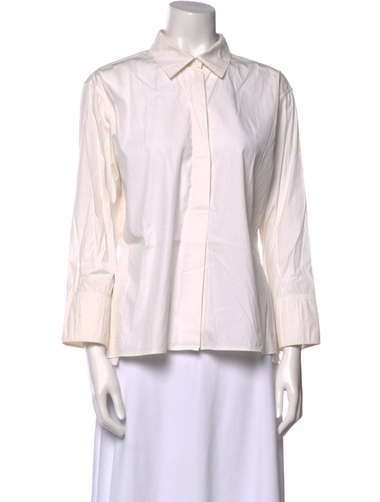 Jil Sander Three-Quarter Sleeve Button-Up Top