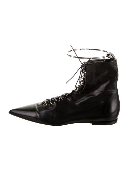 Jil Sander Leather Lace-Up Boots
