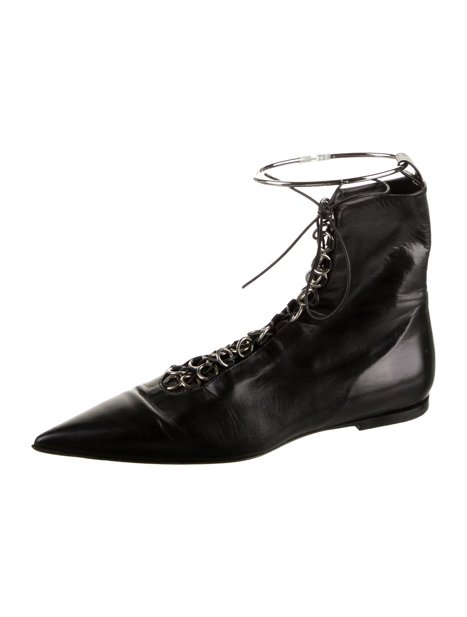 Jil Sander Leather Lace-Up Boots