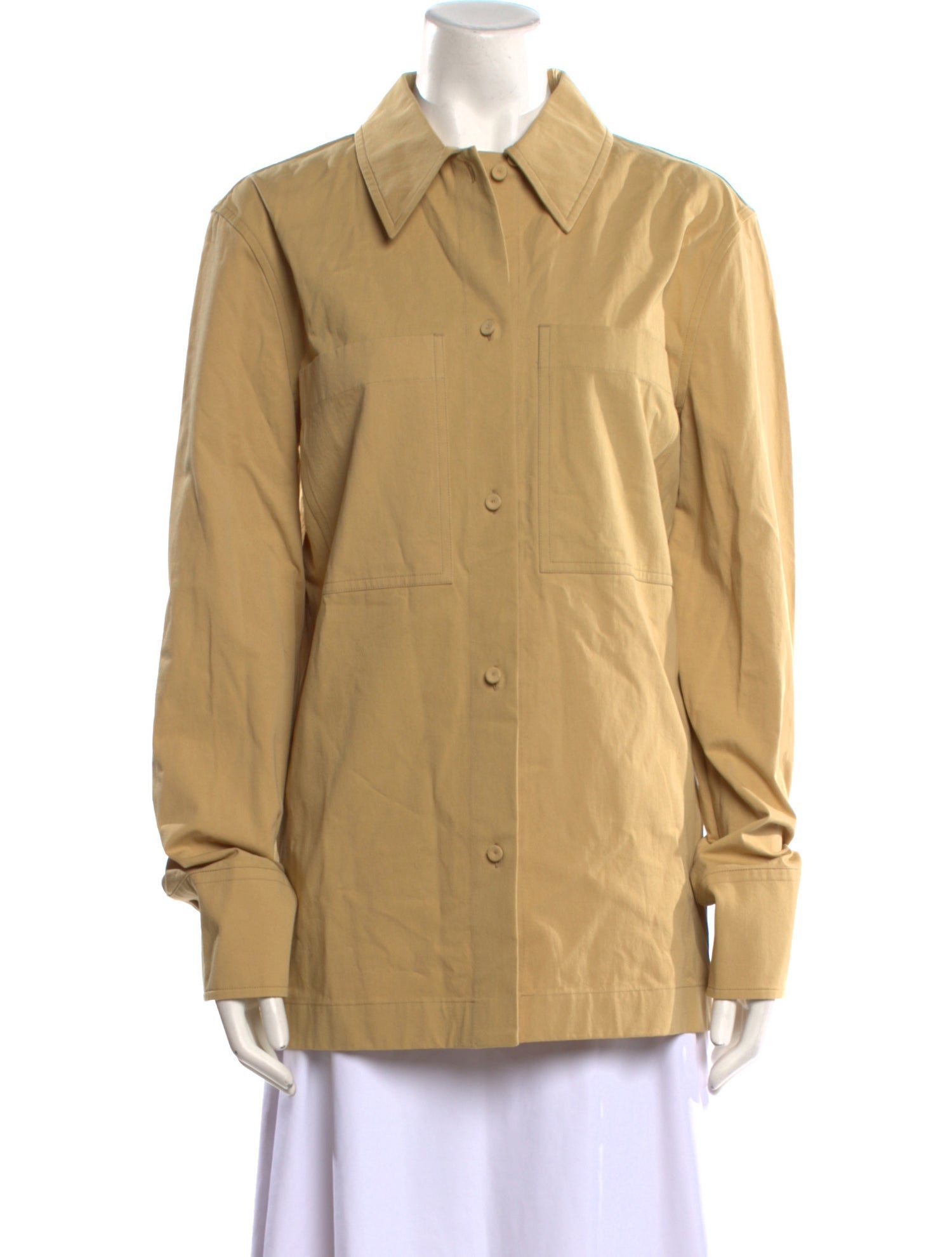 Jil Sander Long Sleeve Button-Up Top