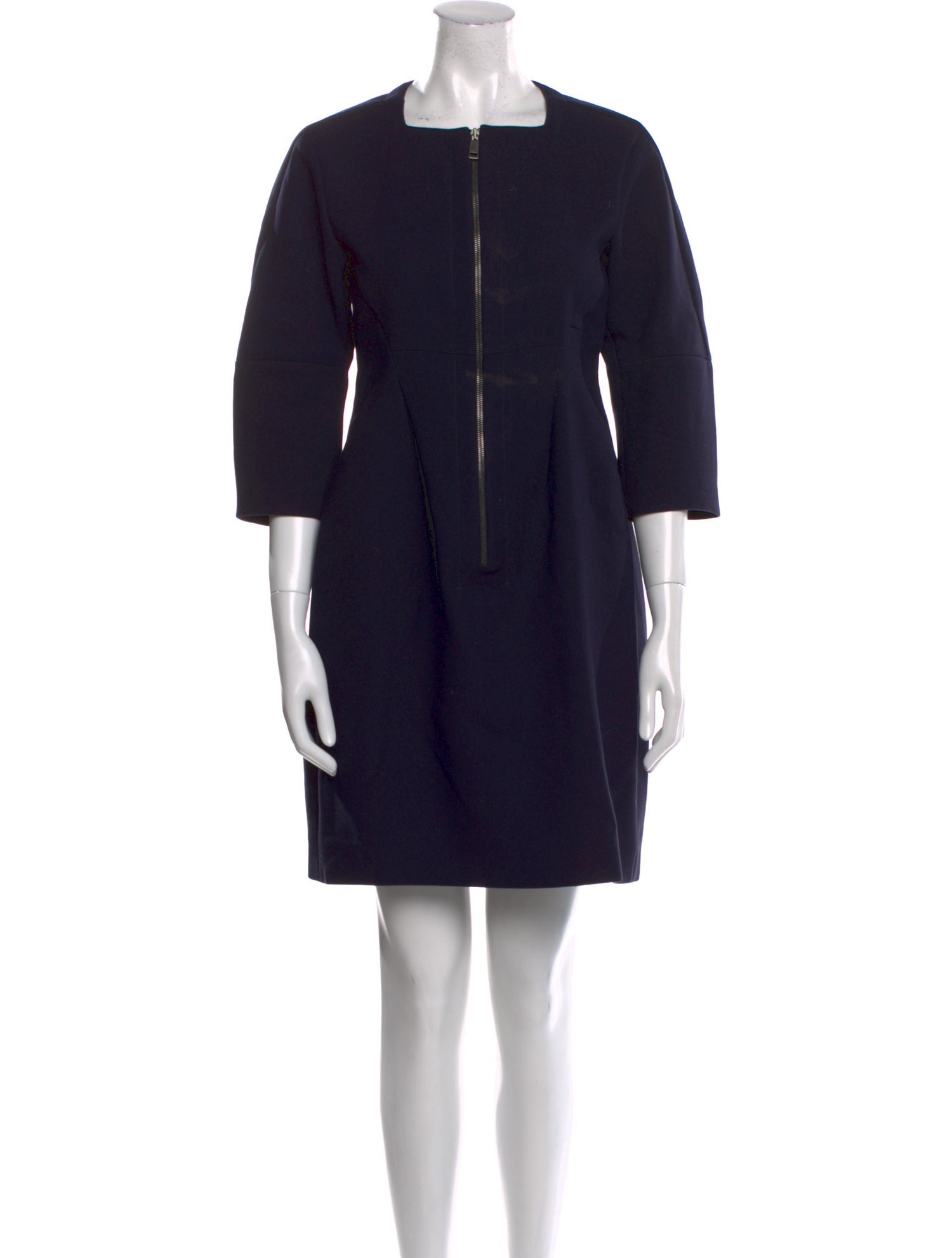 Jil Sander Square Neckline Mini Dress