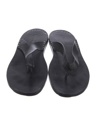 Jil Sander Leather Flip Flops