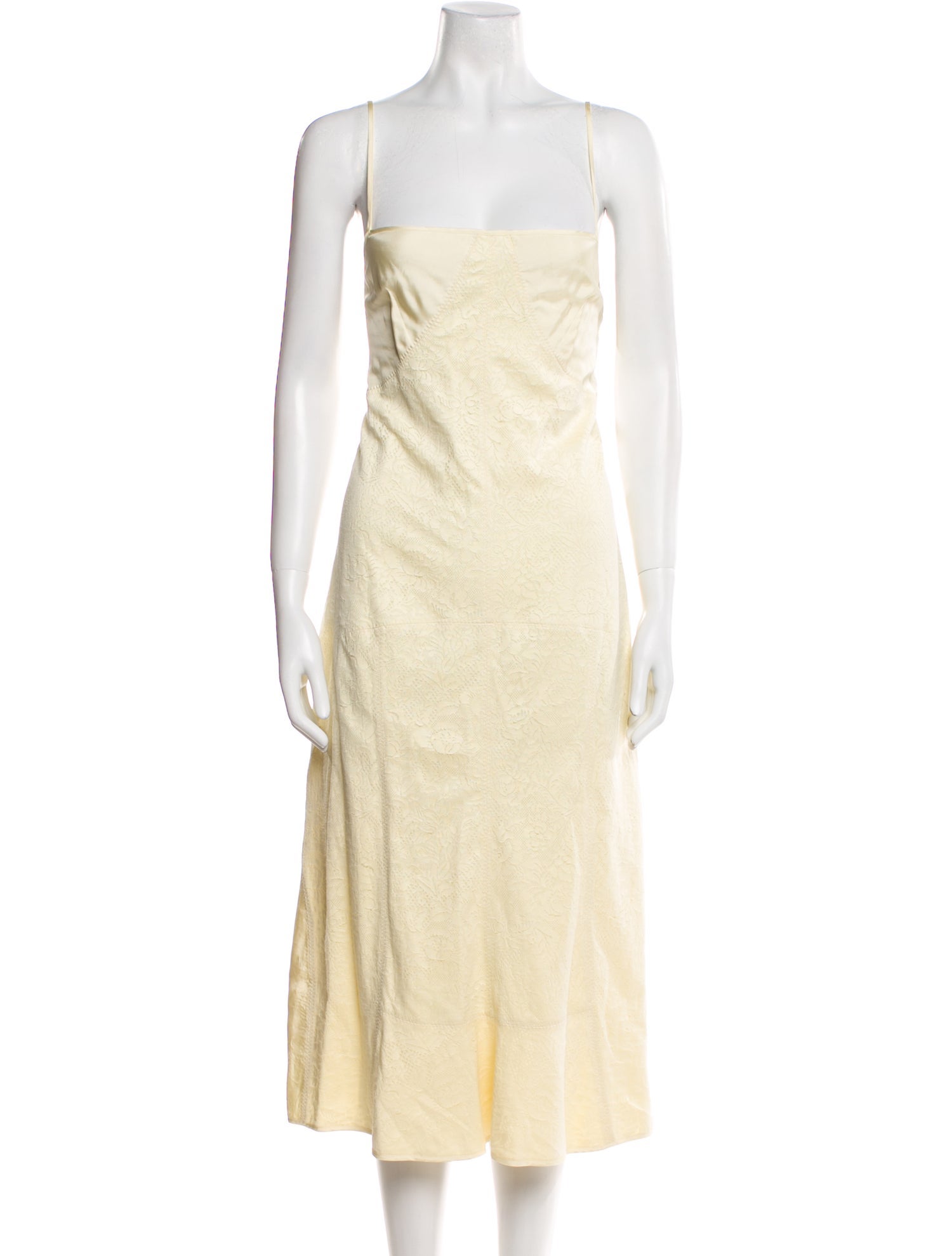 Jil Sander Square Neckline Long Dress w/ Tags