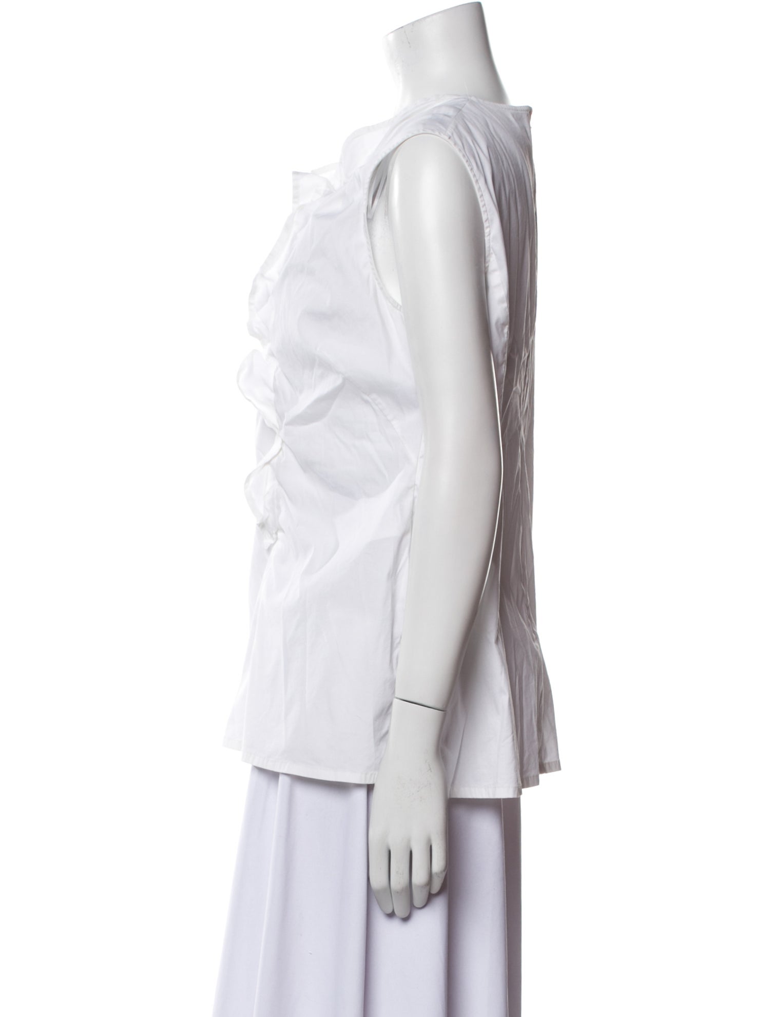 Jil Sander V-Neck Sleeveless Blouse