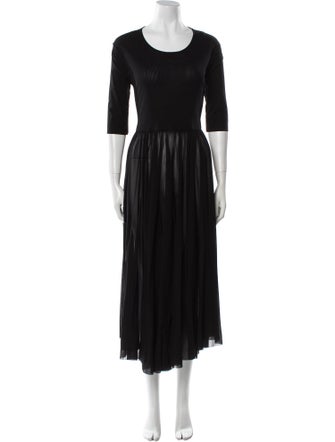 Jil Sander Scoop Neck Long Dress