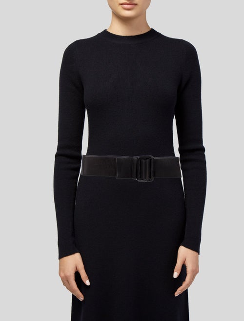 Jil Sander Wide Leather Waist Belt