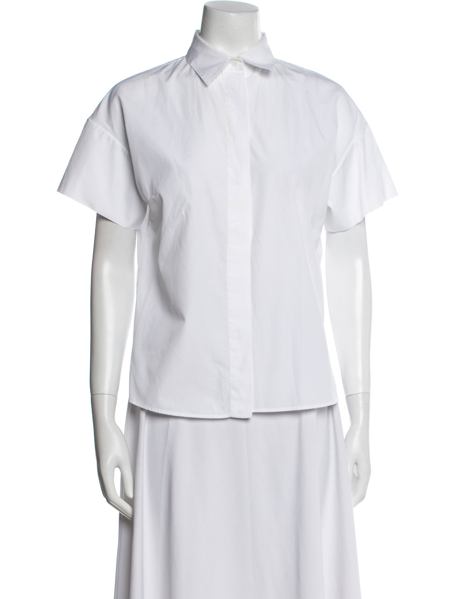Jil Sander Short Sleeve Button-Up Top