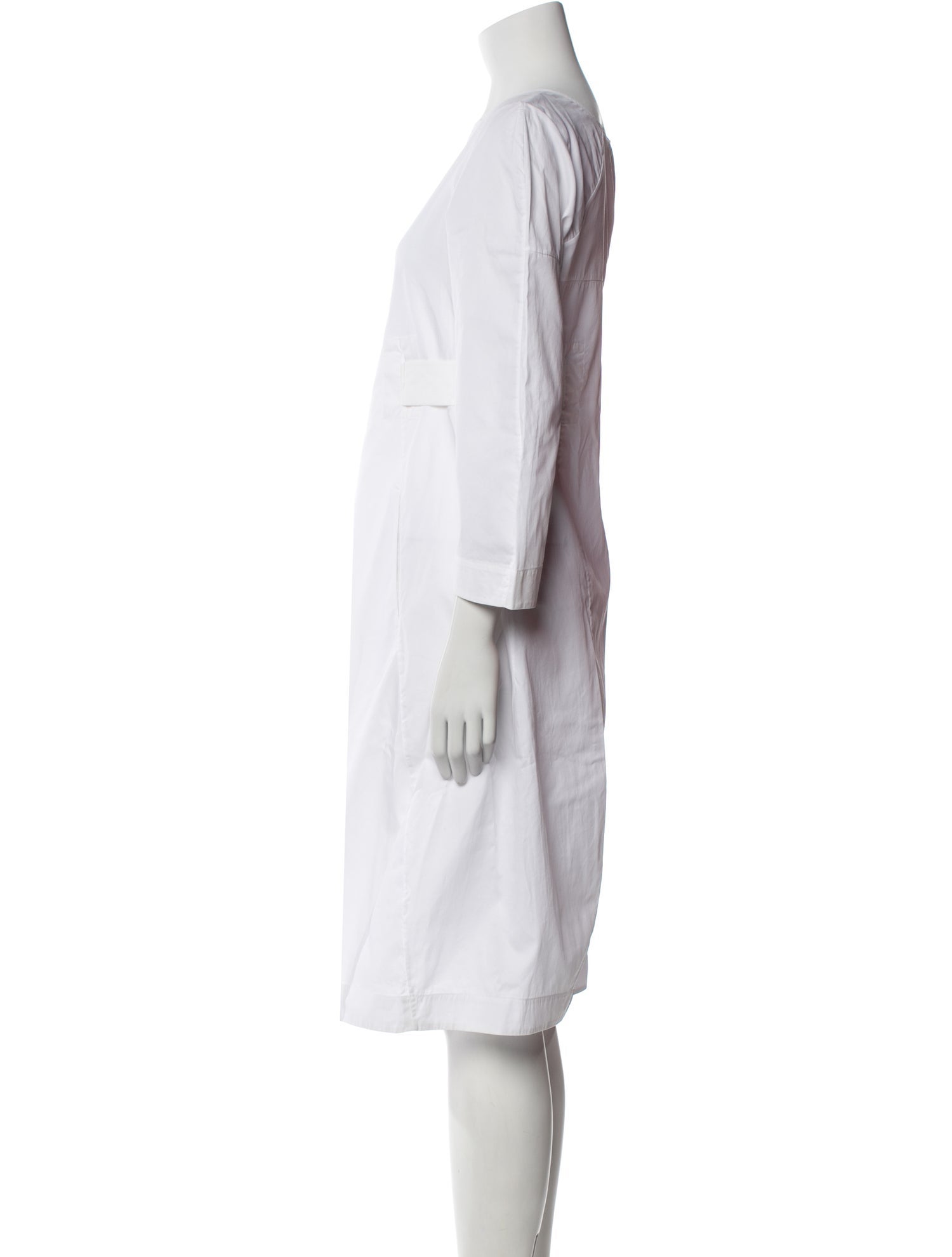 Jil Sander Scoop Neck Midi Length Dress