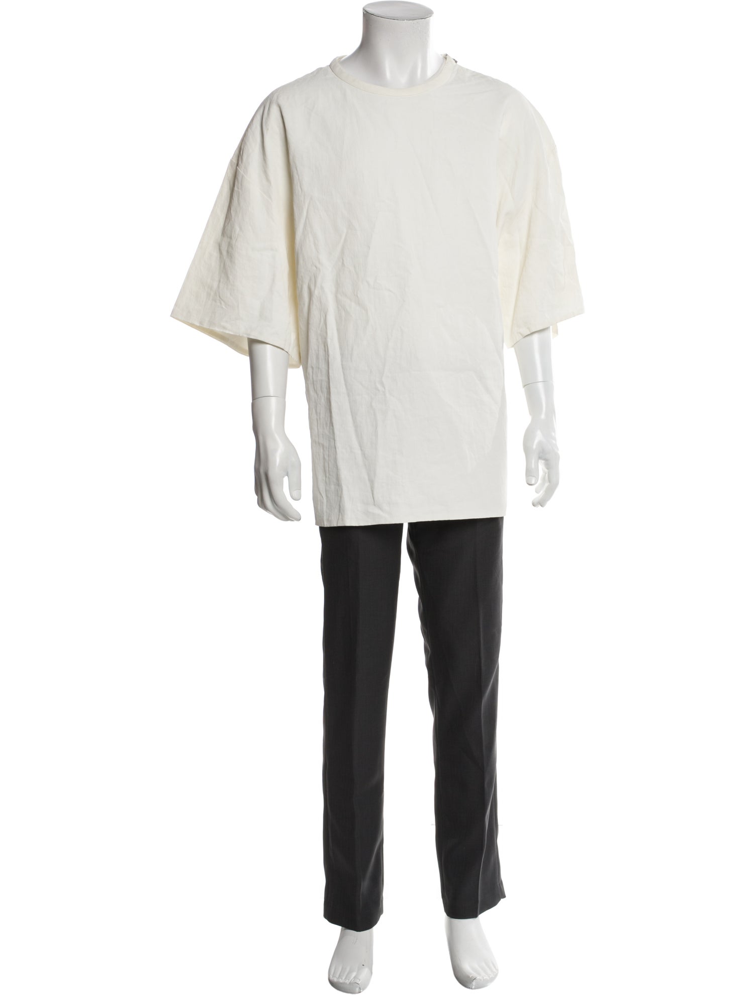 Jil Sander Linen Crew Neck T-Shirt