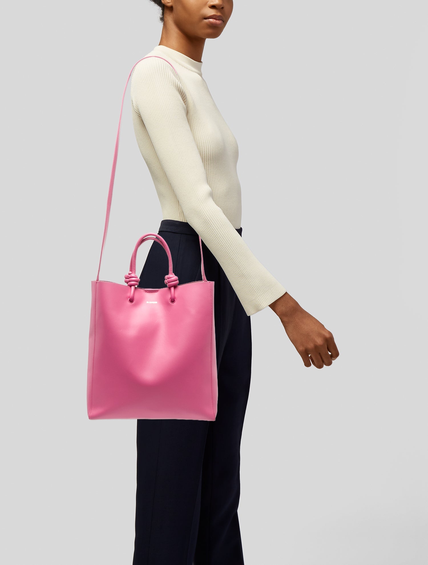 Jil Sander Leather Top Handle Bag