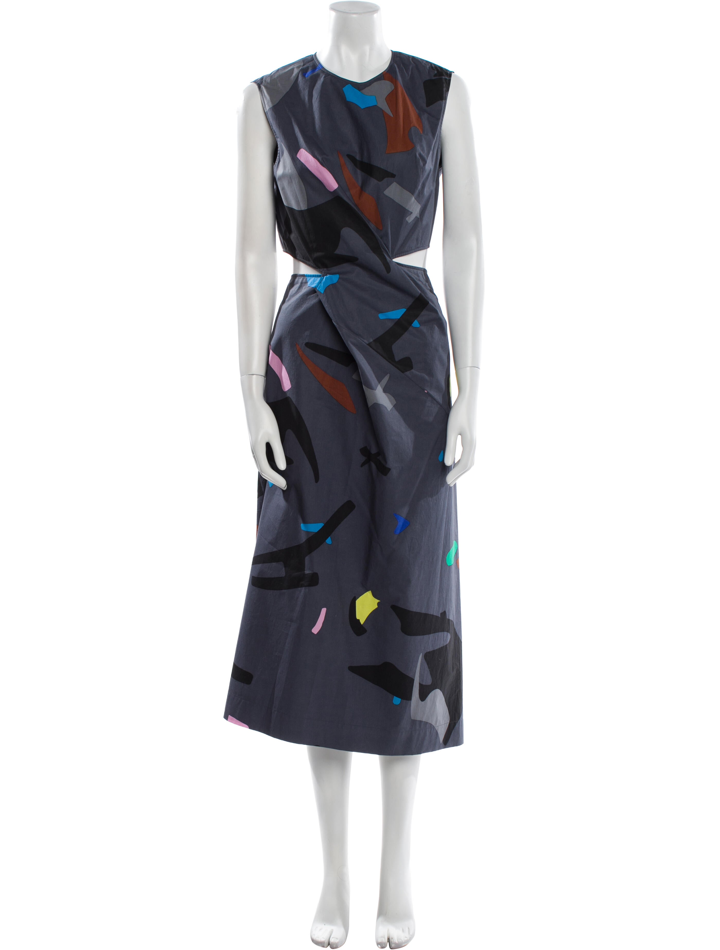 Jil Sander Printed Long Dress