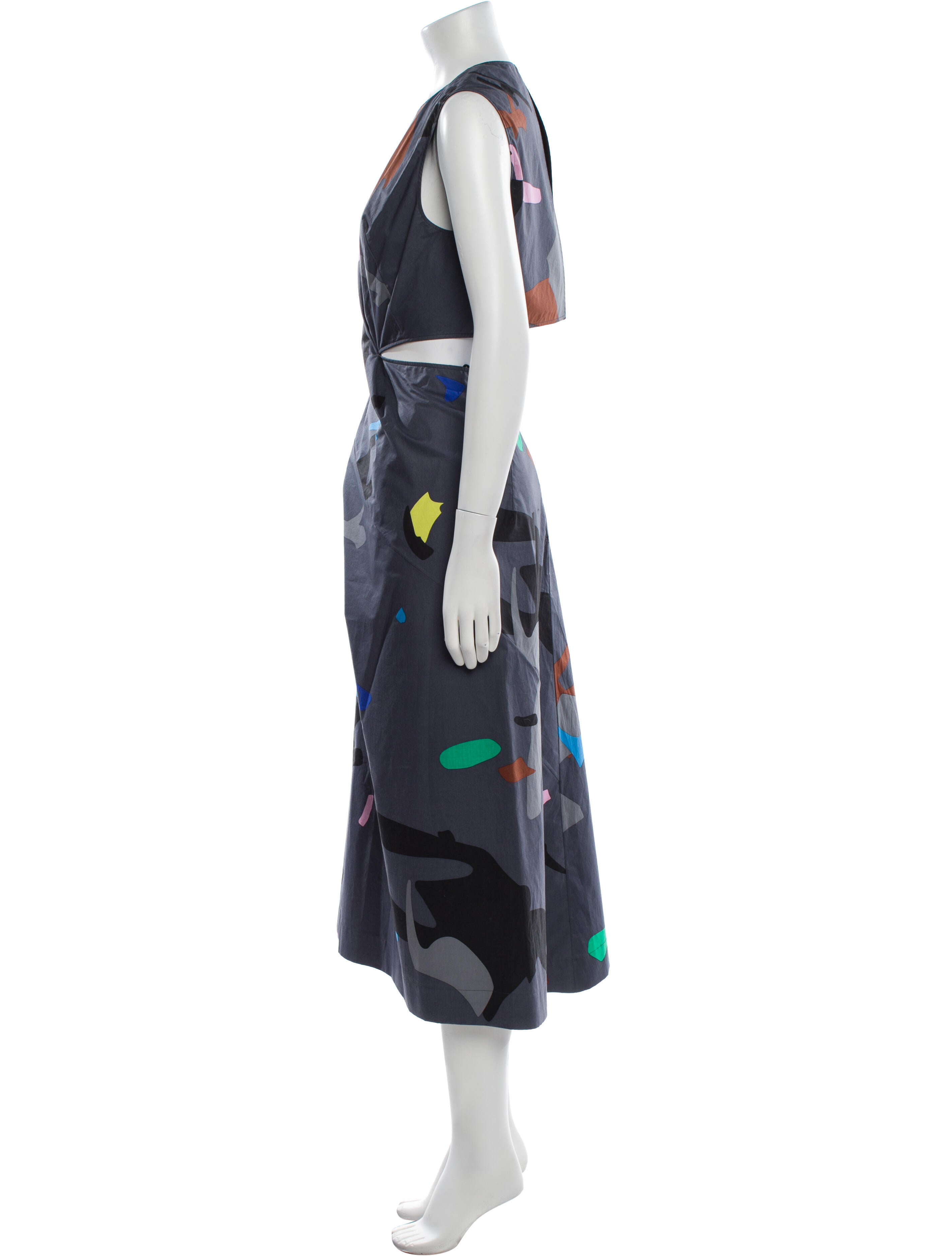 Jil Sander Printed Long Dress