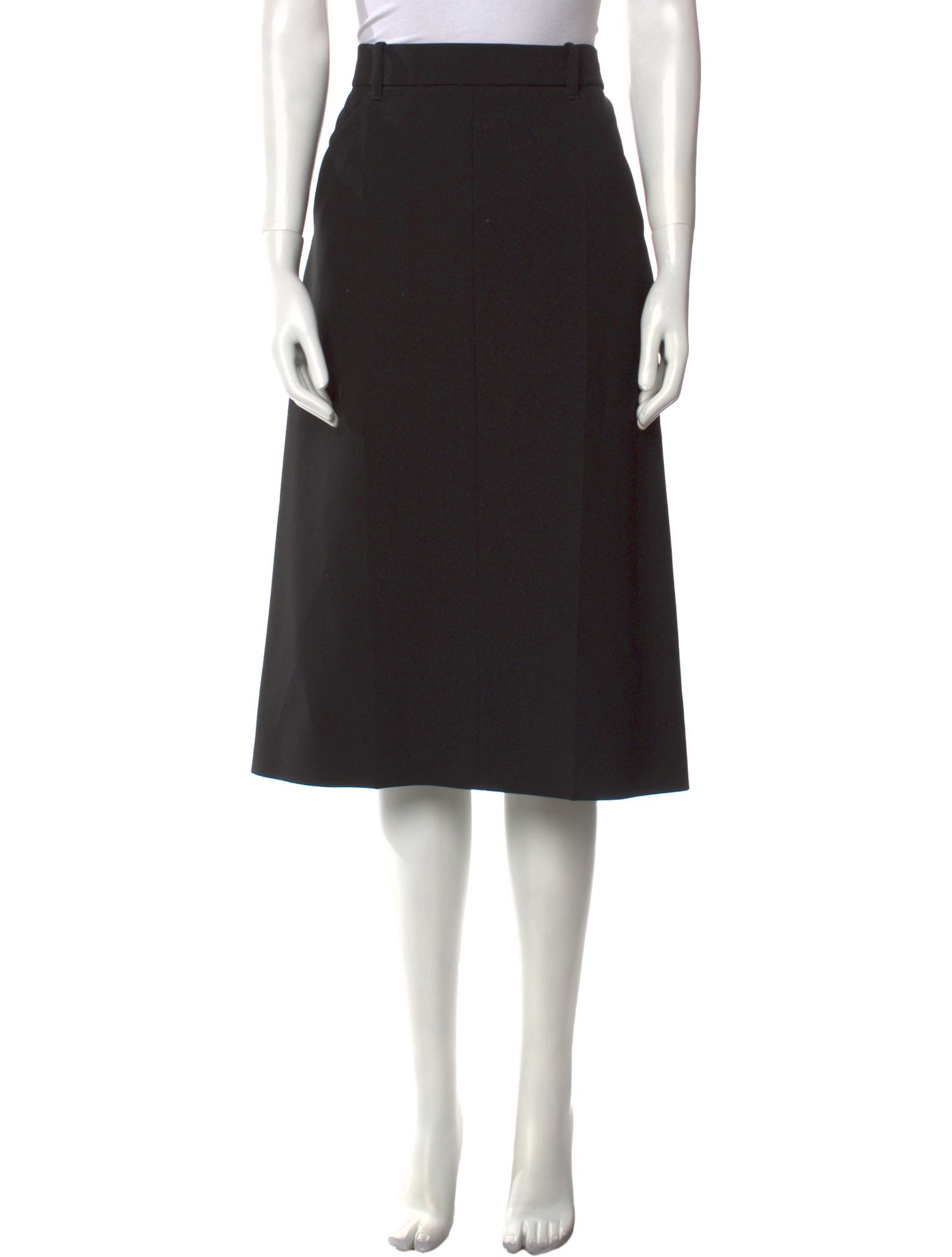 Jil Sander Pleated Accents Knee-Length Skirt