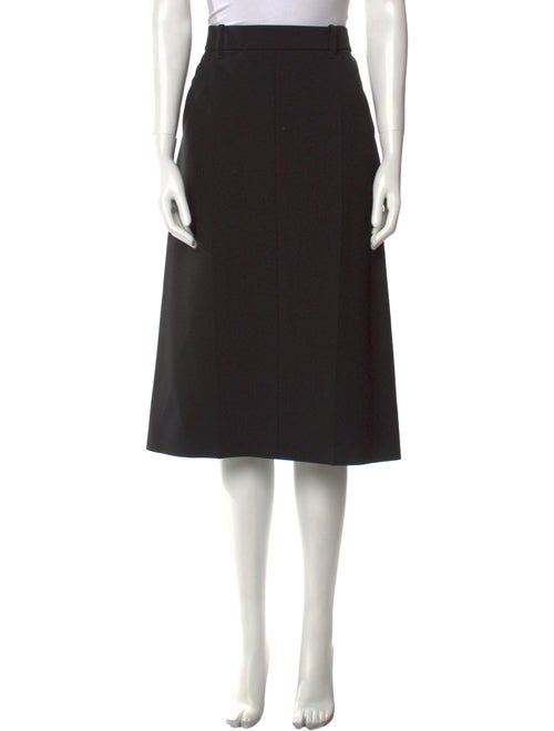 Jil Sander Pleated Accents Knee-Length Skirt