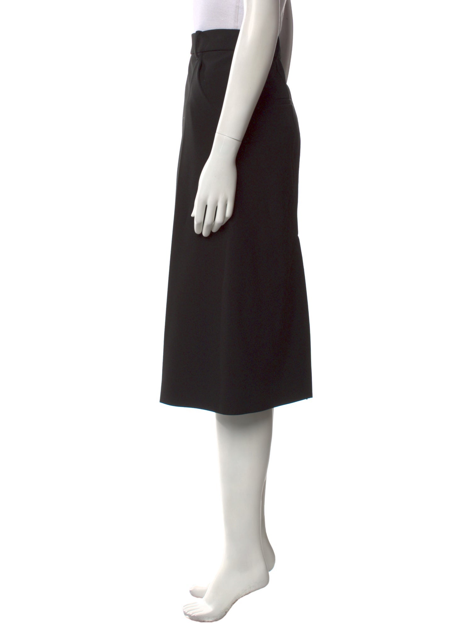 Jil Sander Pleated Accents Knee-Length Skirt