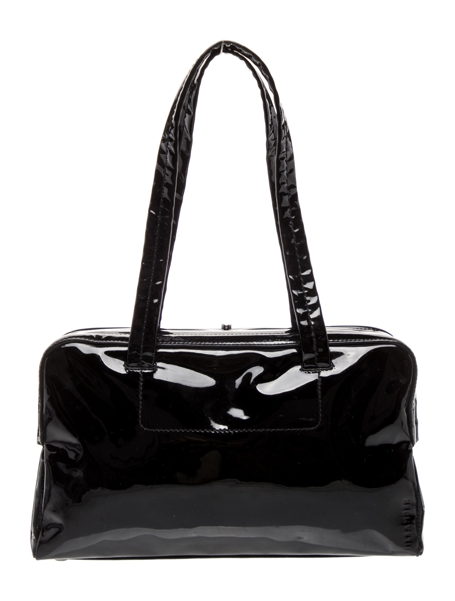 Jil Sander Patent Leather Shoulder Bag