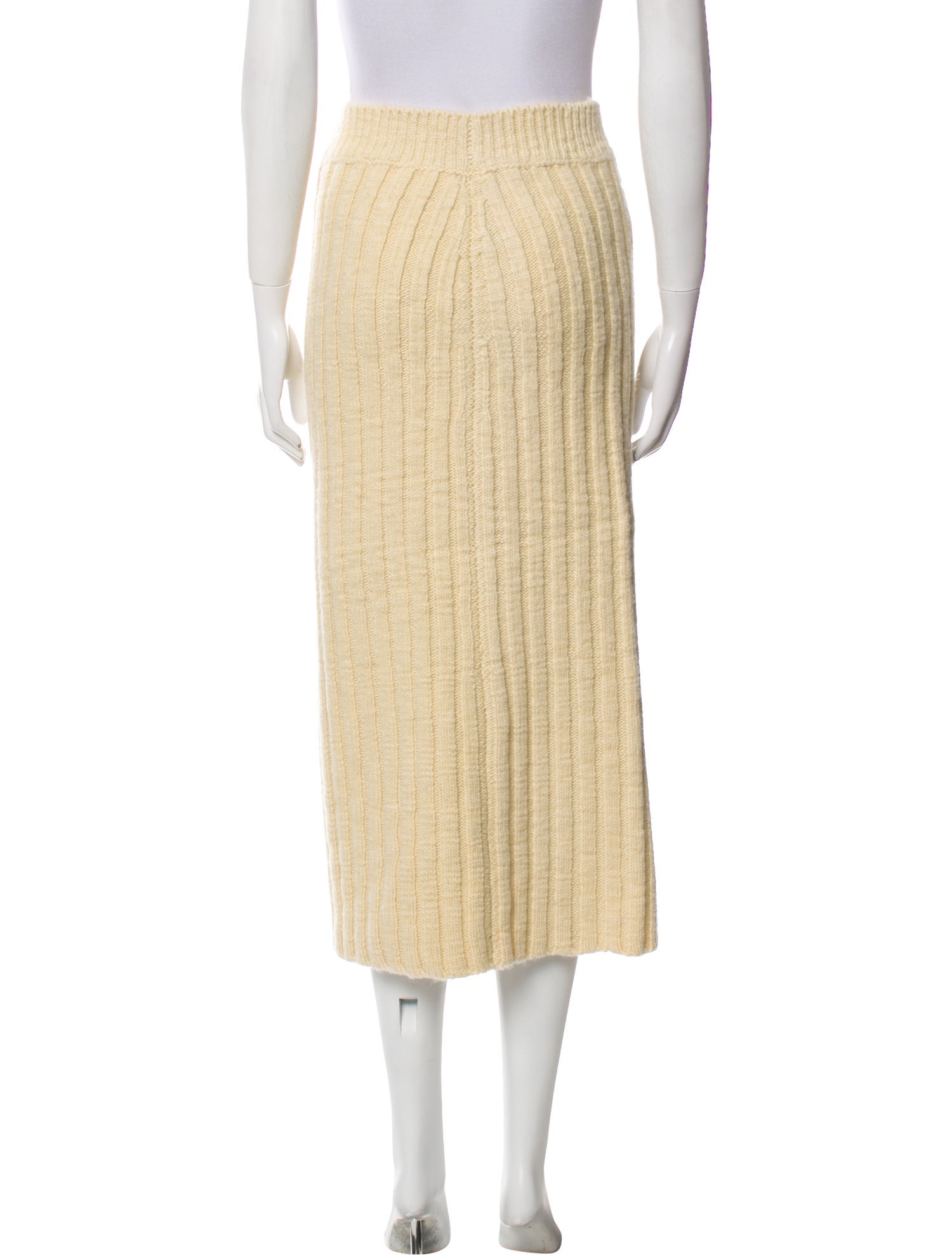 Jil Sander Wool Midi Length Skirt