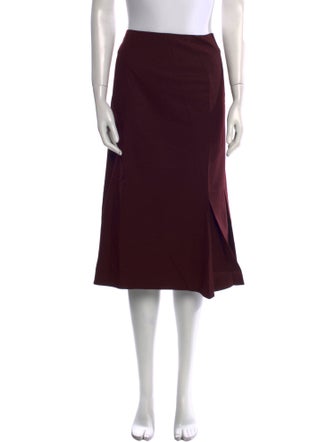 Jil Sander Virgin Wool Knee-Length Skirt