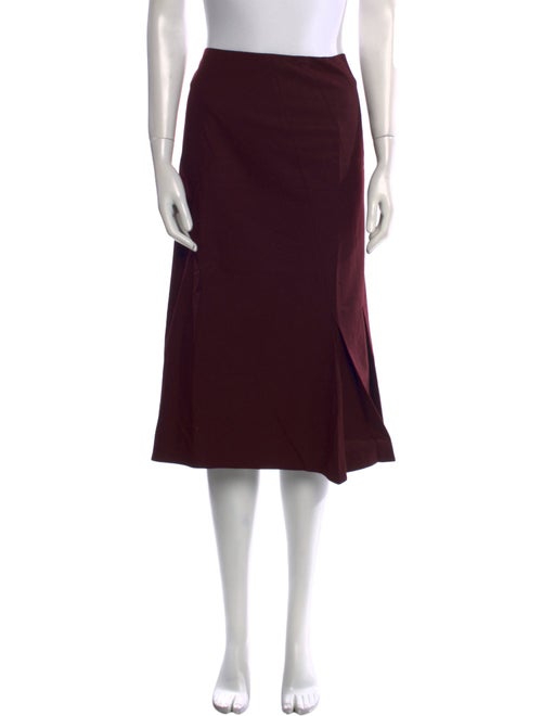 Jil Sander Virgin Wool Knee-Length Skirt