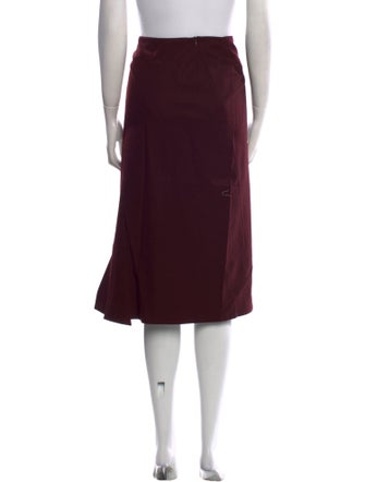 Jil Sander Virgin Wool Knee-Length Skirt