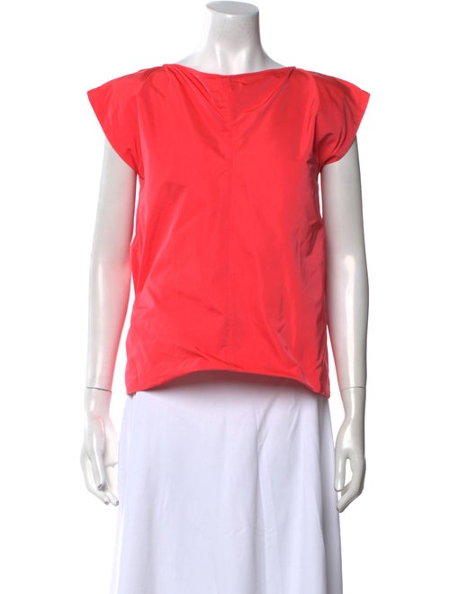 Jil Sander Bateau Neckline Short Sleeve Top