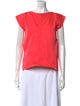 Jil Sander Bateau Neckline Short Sleeve Top