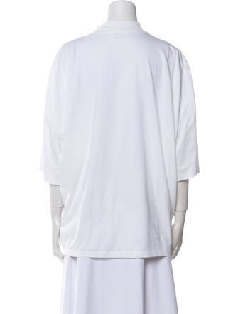 Jil Sander Crew Neck Three-Quarter Sleeve T-Shirt