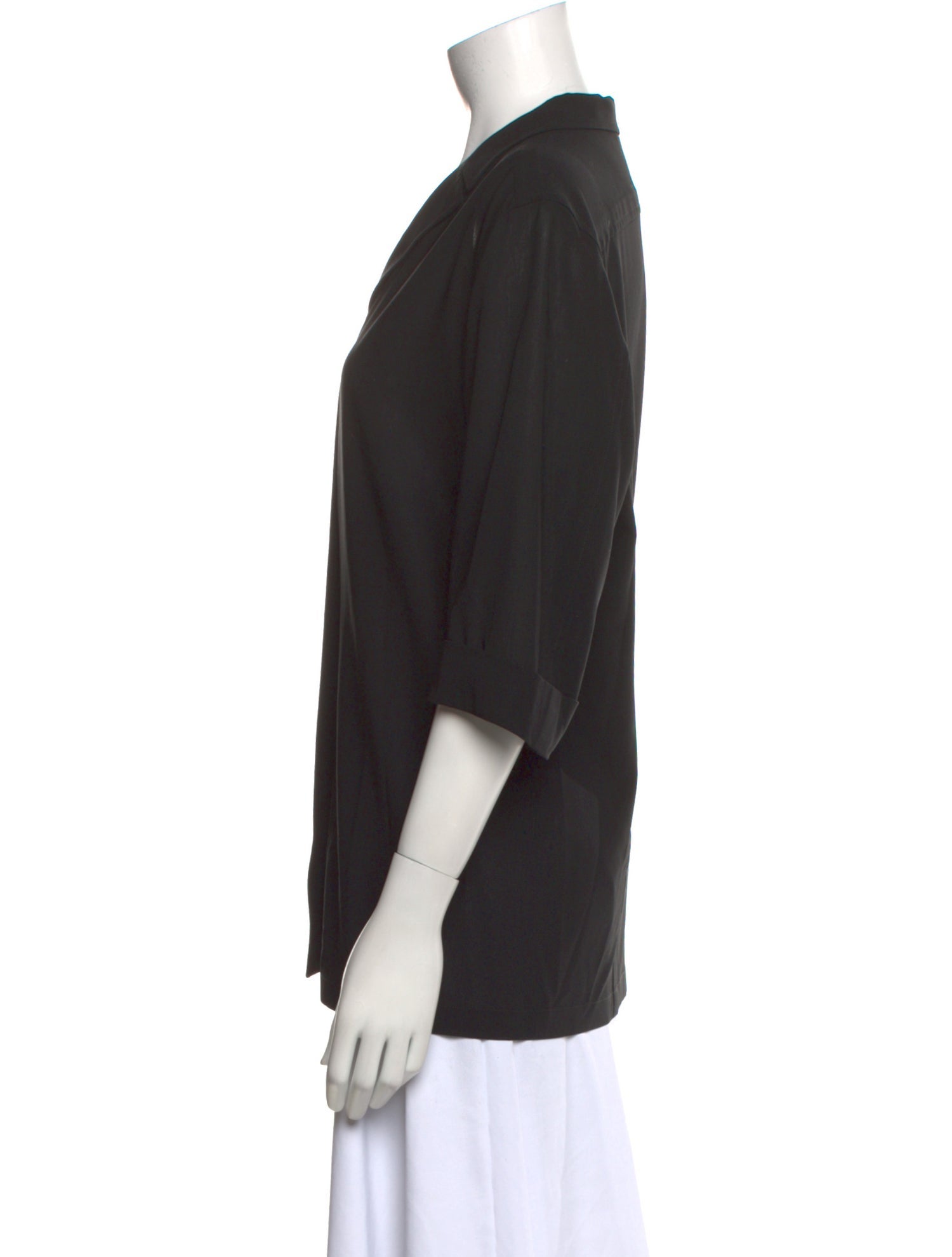 Jil Sander Wool V-Neck Blouse