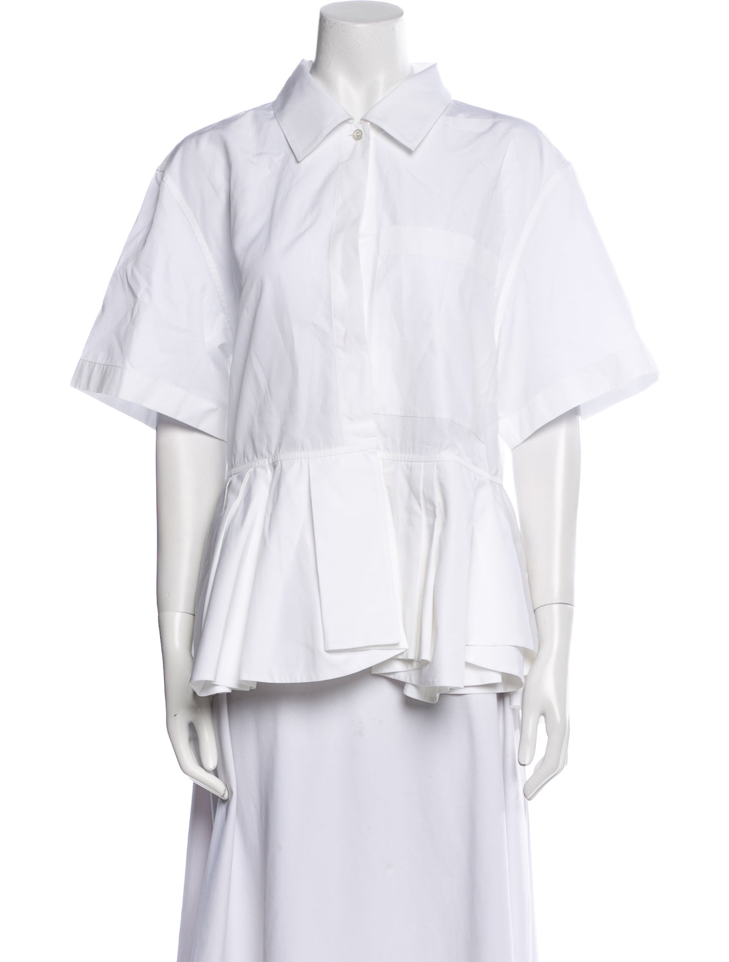 Jil Sander Short Sleeve Button-Up Top