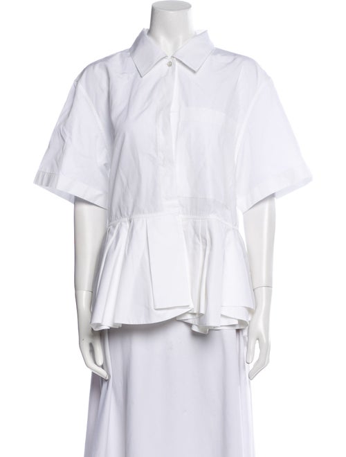 Jil Sander Short Sleeve Button-Up Top