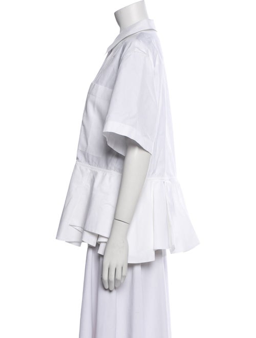 Jil Sander Short Sleeve Button-Up Top
