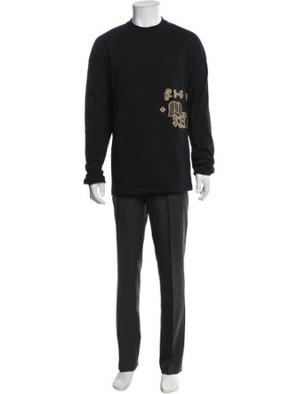 Jil Sander Graphic Print Crew Neck Sweatshirt