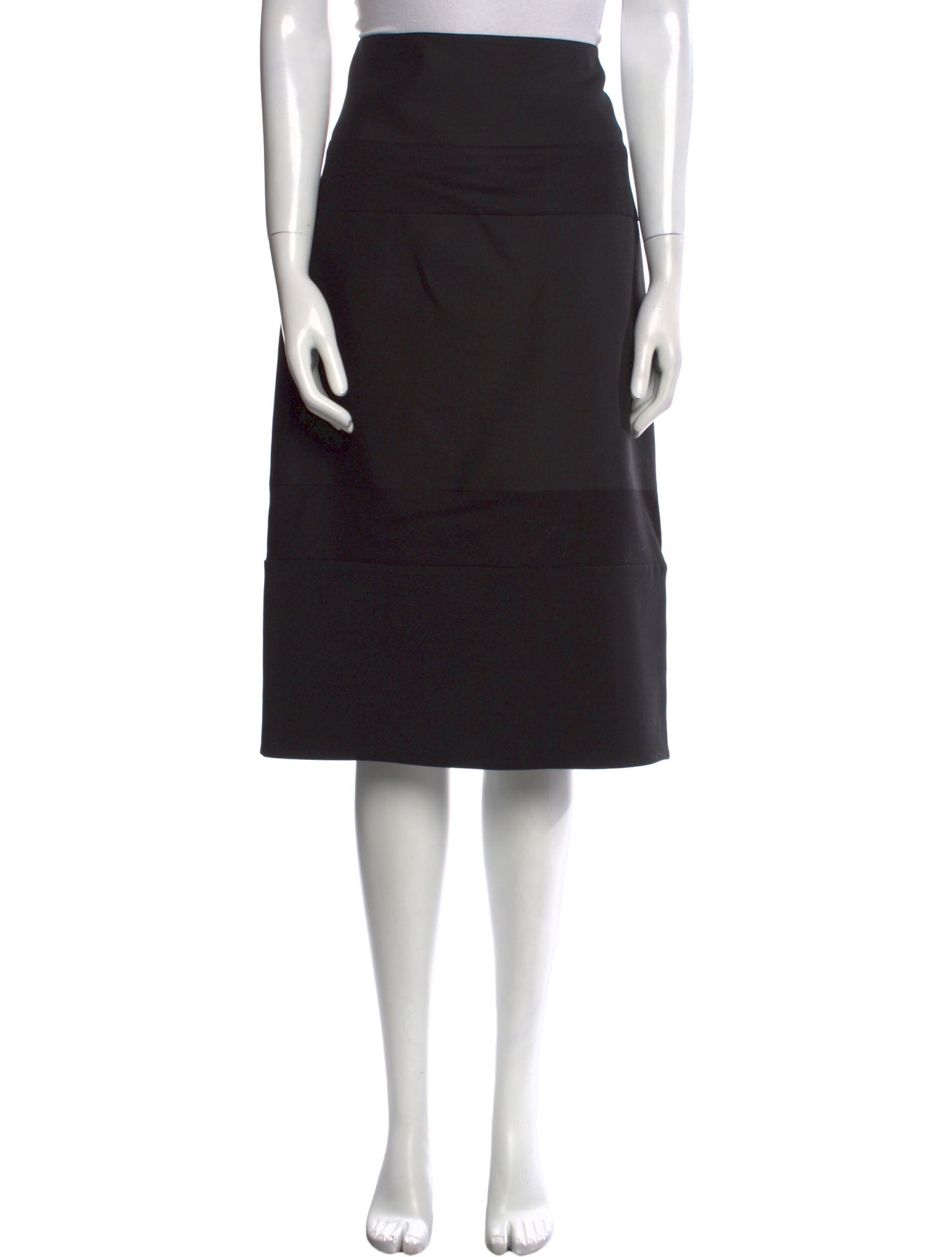 Jil Sander Virgin Wool Knee-Length Skirt