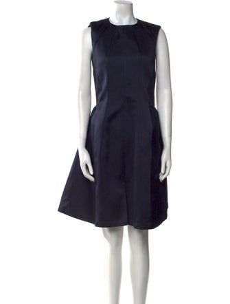Jil Sander Crew Neck Knee-Length Dress