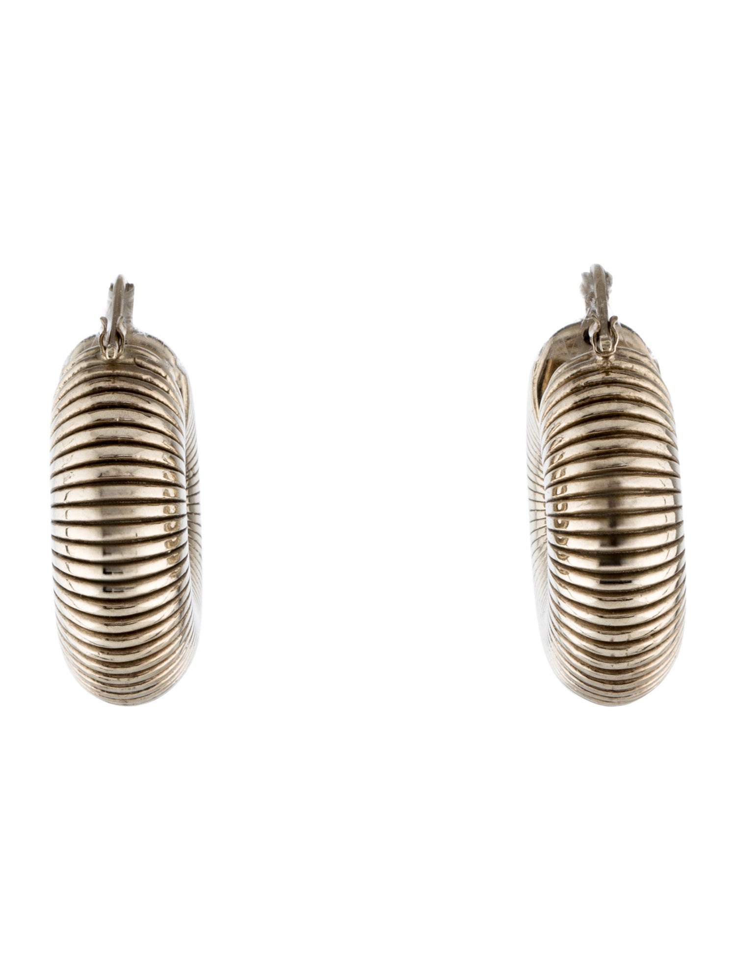 Jil Sander Snail Wide Hoop Earrings