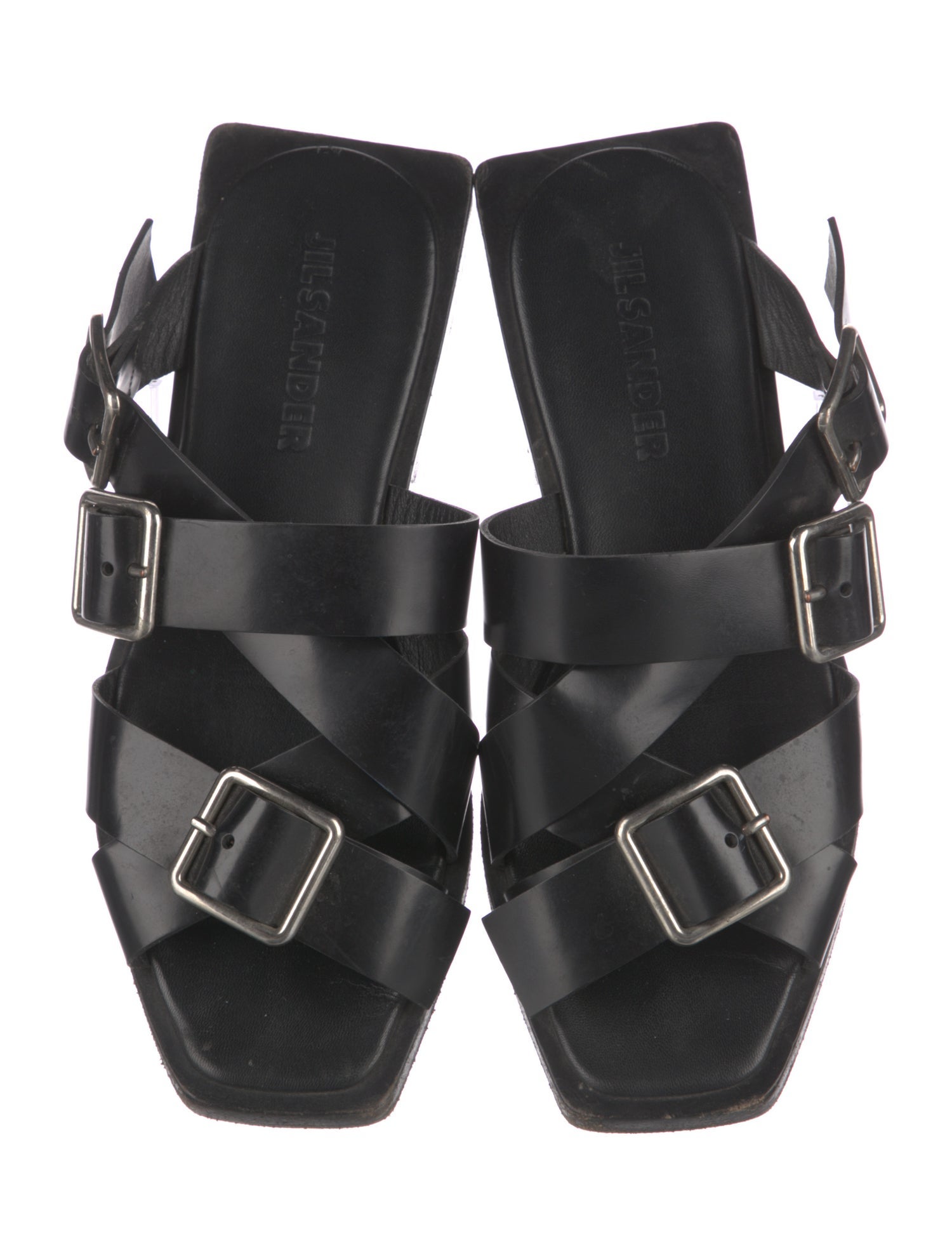 Jil Sander Leather Slides