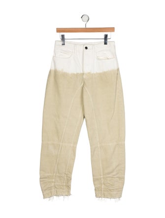 Jil Sander High-Rise Straight Leg Jeans