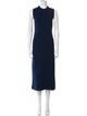 Jil Sander Mock Neck Long Dress