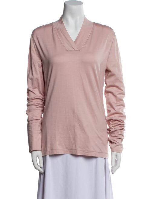 Jil Sander V-Neck Long Sleeve Top