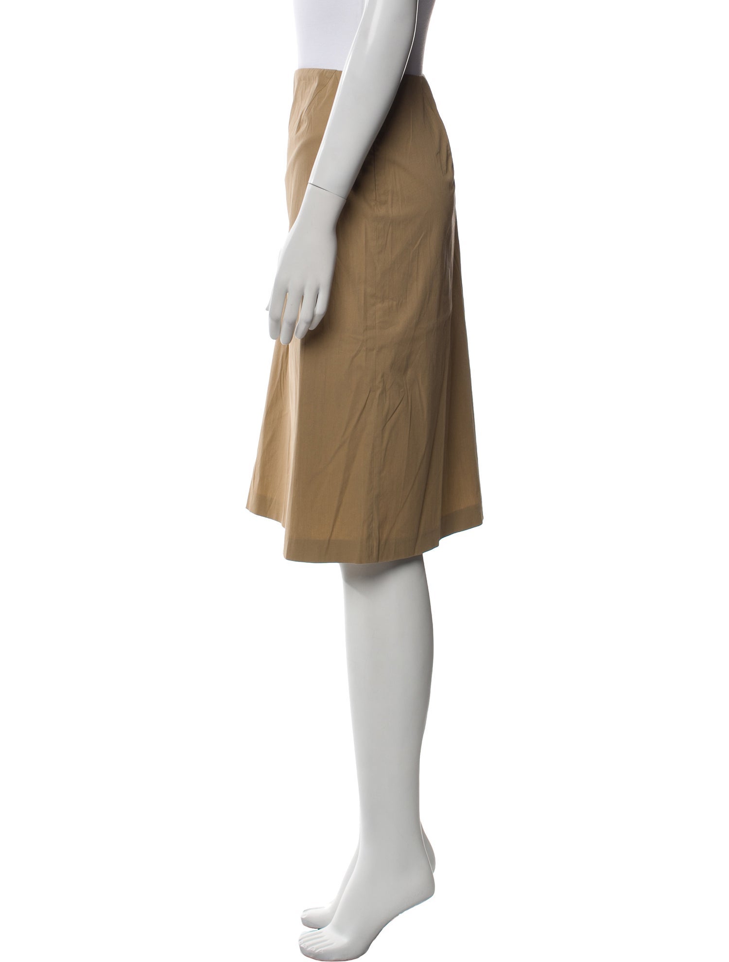 Jil Sander Pleated Accents Knee-Length Skirt