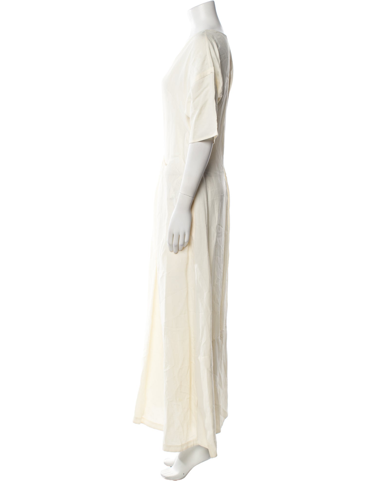 Jil Sander V-Neck Long Dress