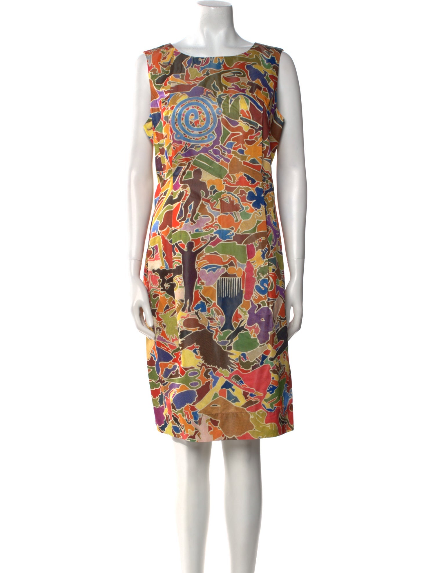Jil Sander Printed Knee-Length Dress