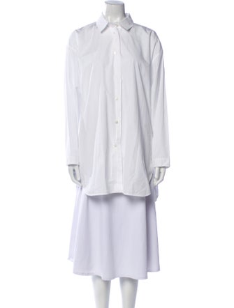 Jil Sander Long Sleeve Button-Up Top