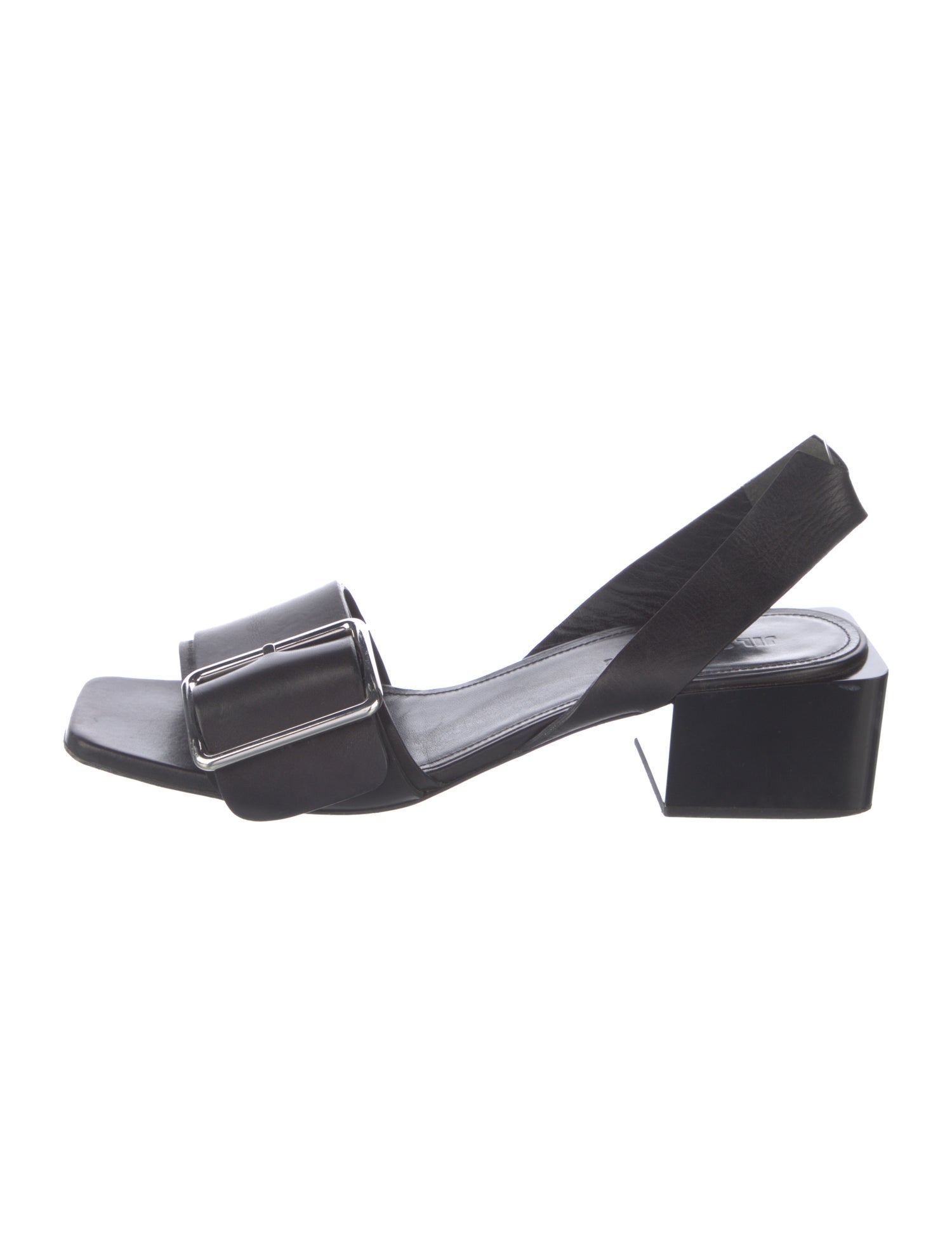 Jil Sander Leather Slingback Sandals