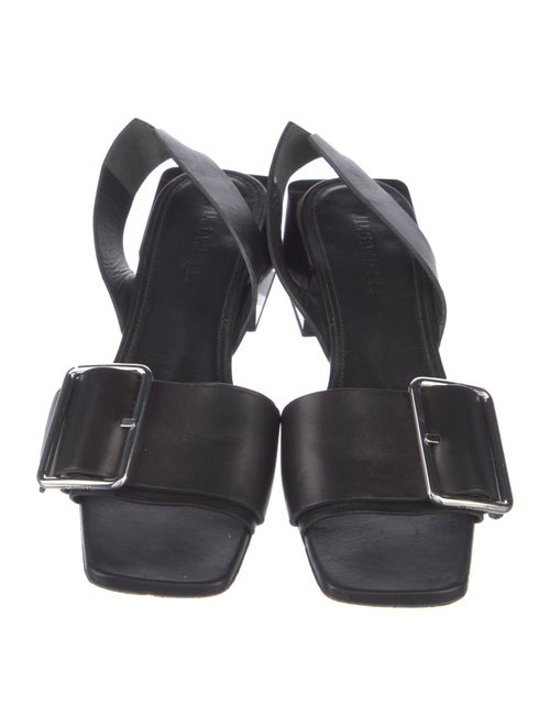 Jil Sander Leather Slingback Sandals