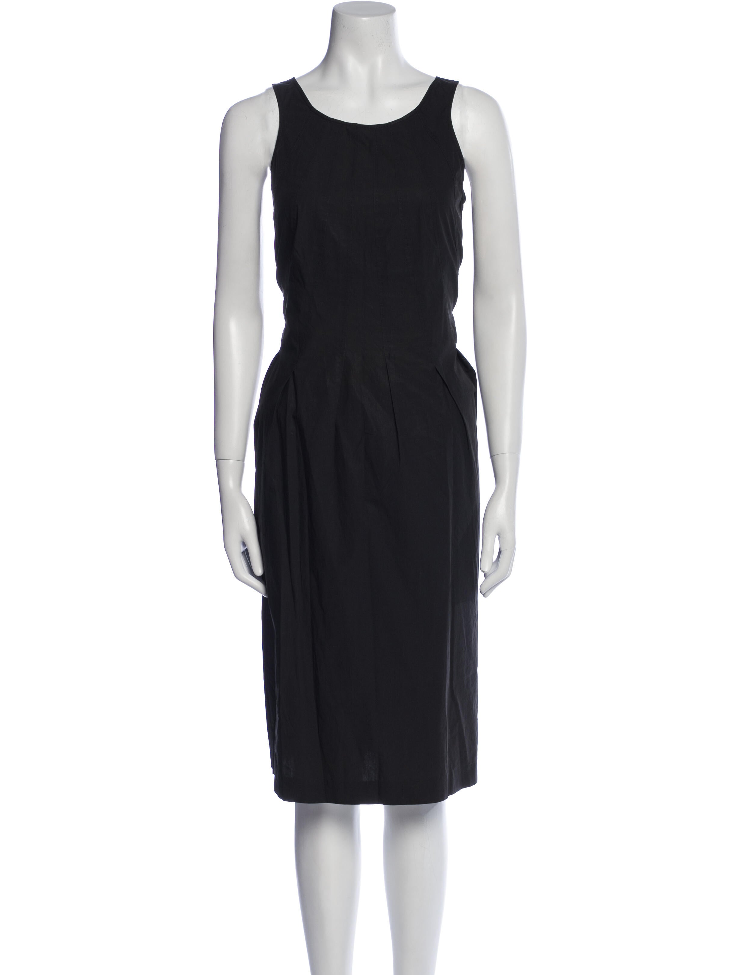 Jil Sander Scoop Neck Midi Length Dress