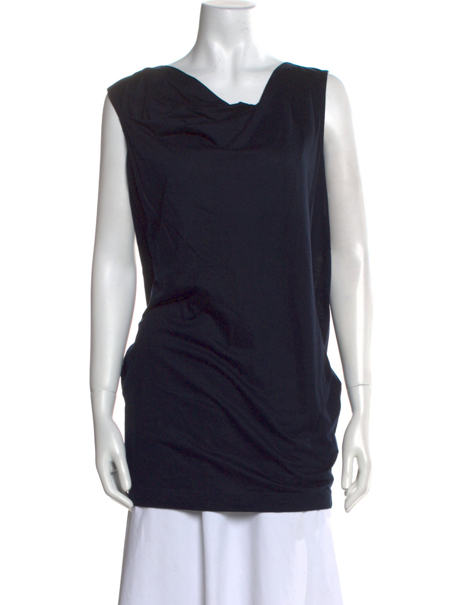 Jil Sander Cowl Neck Sleeveless Tunic